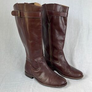 L.L. Bean Riding Boots Brown Leather Tall Size 7